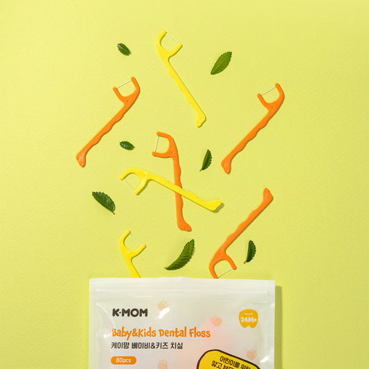 K-MOM Baby & Kids Dental Floss Picks – 80pcs
