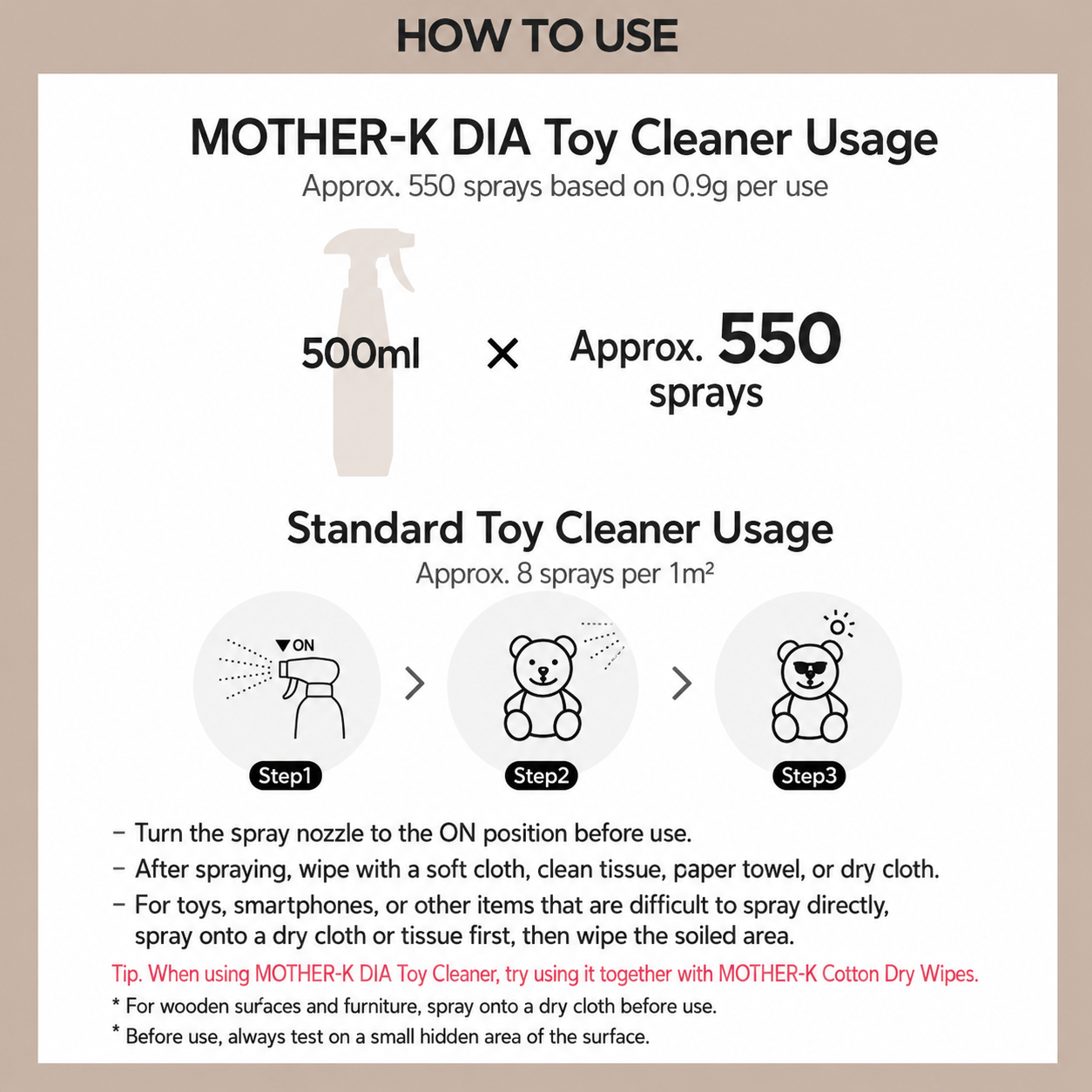 MOTHER-K DIA Toy Cleaner – 500ml