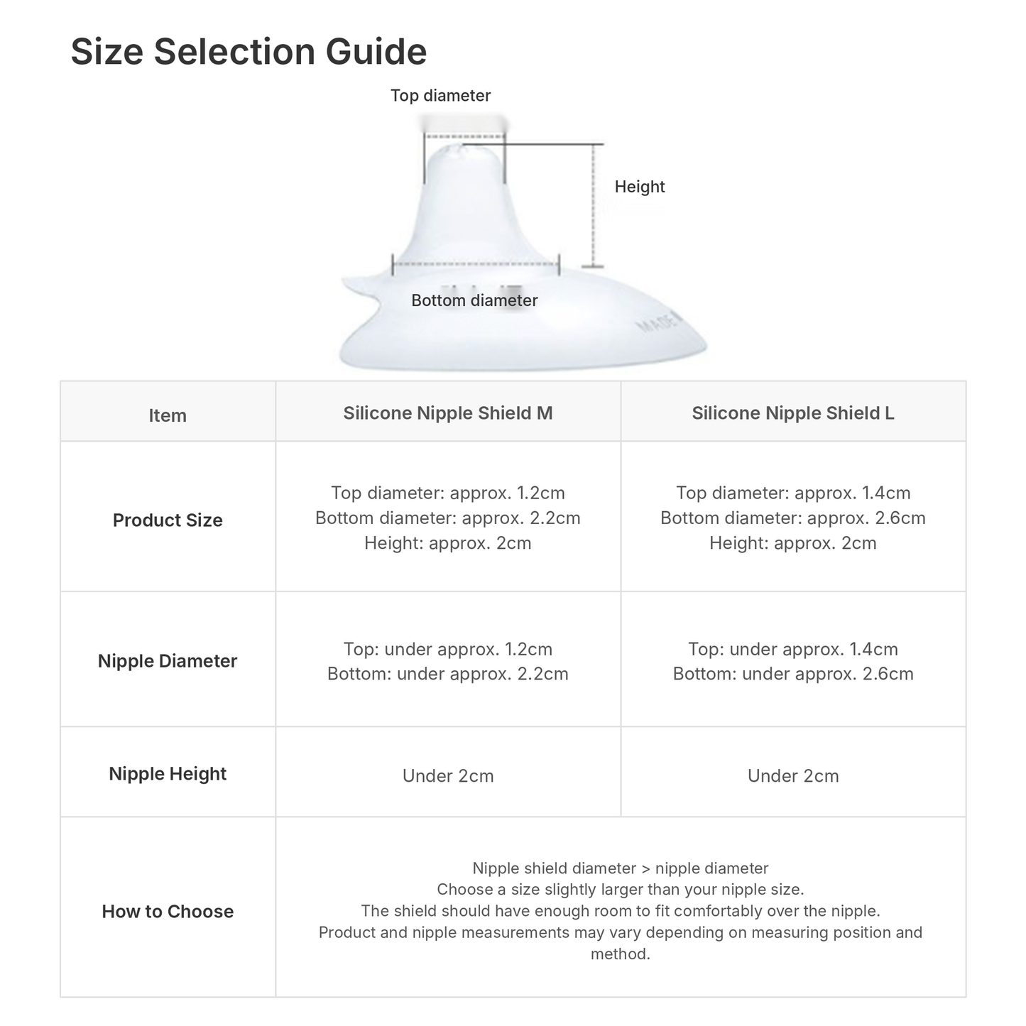 MOTHER-K Silicone Nipple Shield – 2pcs