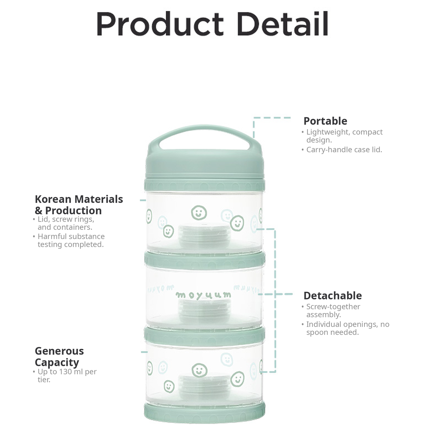 MOYUUM Milk Powder Case – 3 Layer
