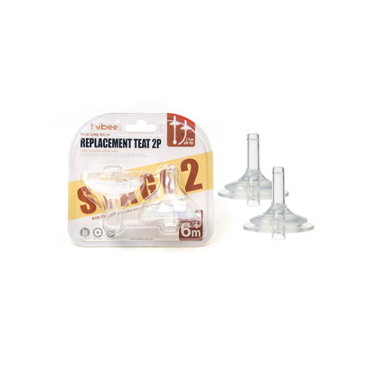 HIBEE Step 2 Replacement Teats – 2 Pack
