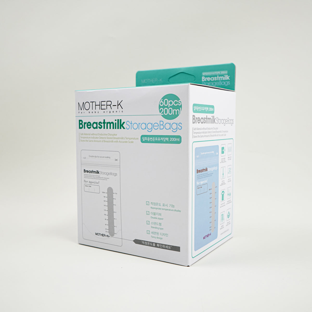MOTHER-K Breastmilk Storage Bags – 200ml / 60 Bags