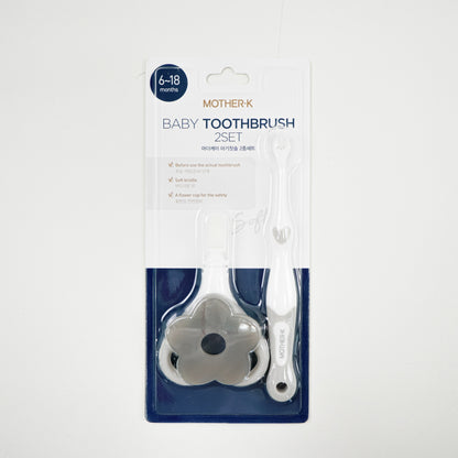 MOTHER-K Baby Toothbrush Set – 2-Step Starter Set