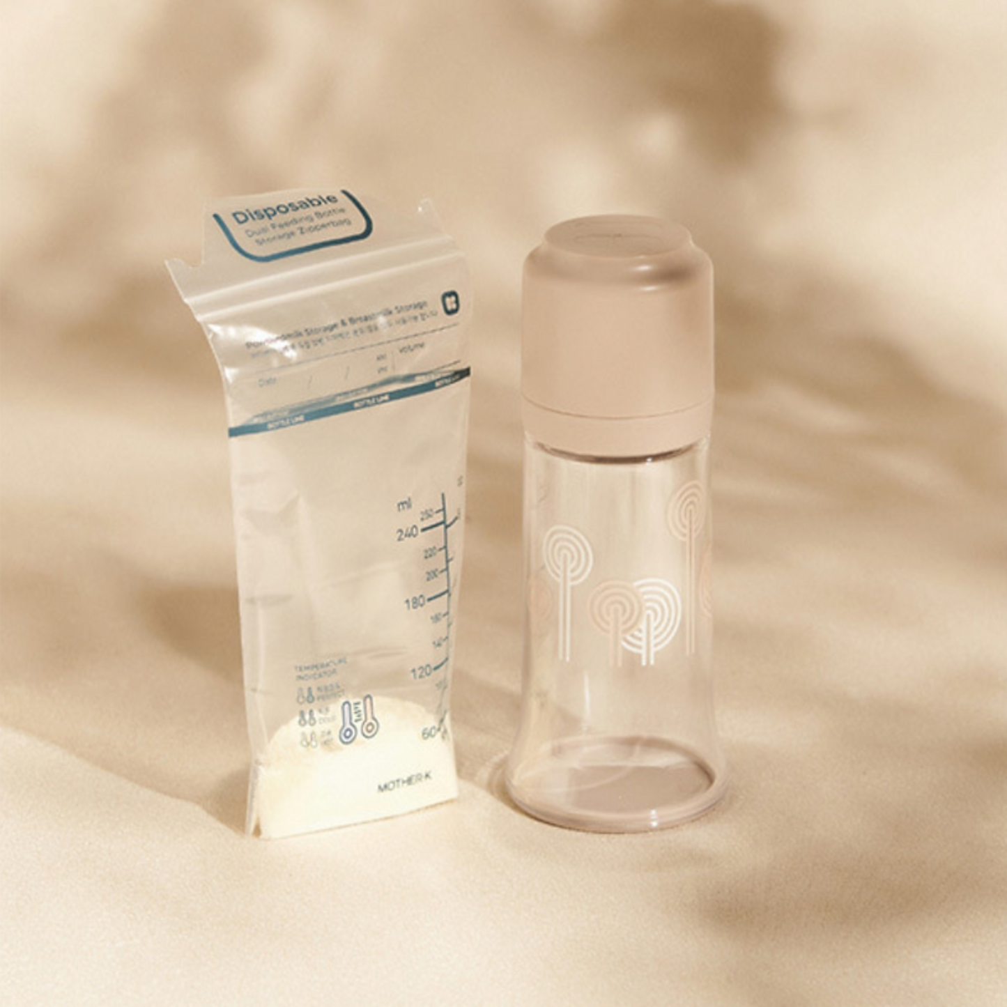 MOTHER-K Tritan Disposable Feeding Bottle Gift Set