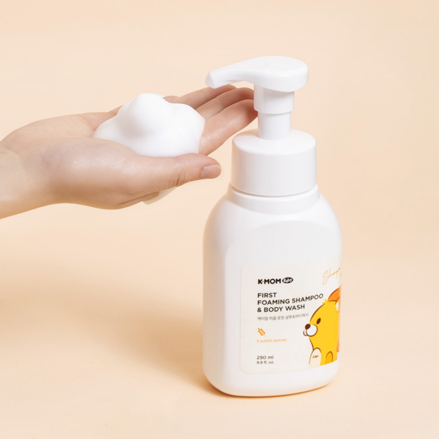 K-MOM First Foaming Shampoo & Body Wash