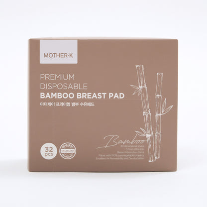 MOTHER-K Premium Bamboo Breast Pads – 32pcs