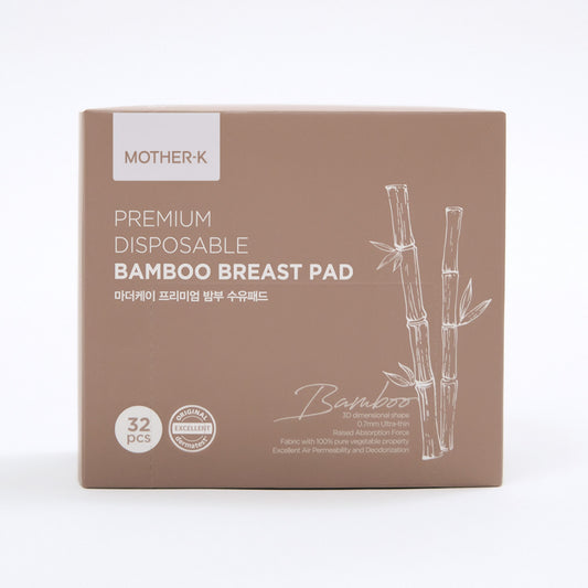 MOTHER-K Premium Bamboo Breast Pads – 32pcs