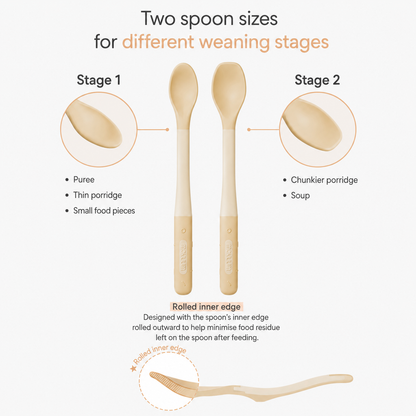 MOYUUM Baby Food Spoon Set with Case – 2pcs