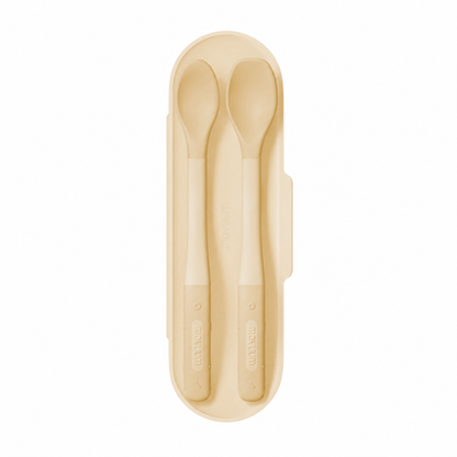 MOYUUM Baby Food Spoon Set with Case – 2pcs