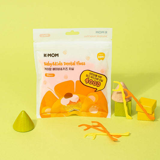 K-MOM Baby & Kids Dental Floss Picks – 80pcs
