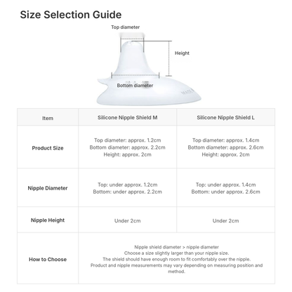 MOTHER-K Silicone Nipple Shield – 2pcs